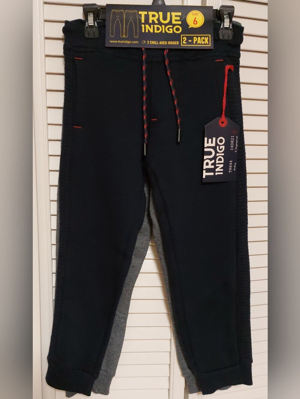 Kids- 2 Pack- True Indigo Joggers. Sz 6.